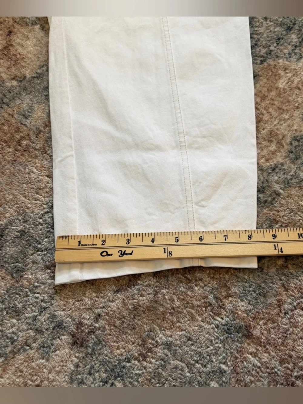 verity & daughters Janus Pant in white/ivory size small barrel